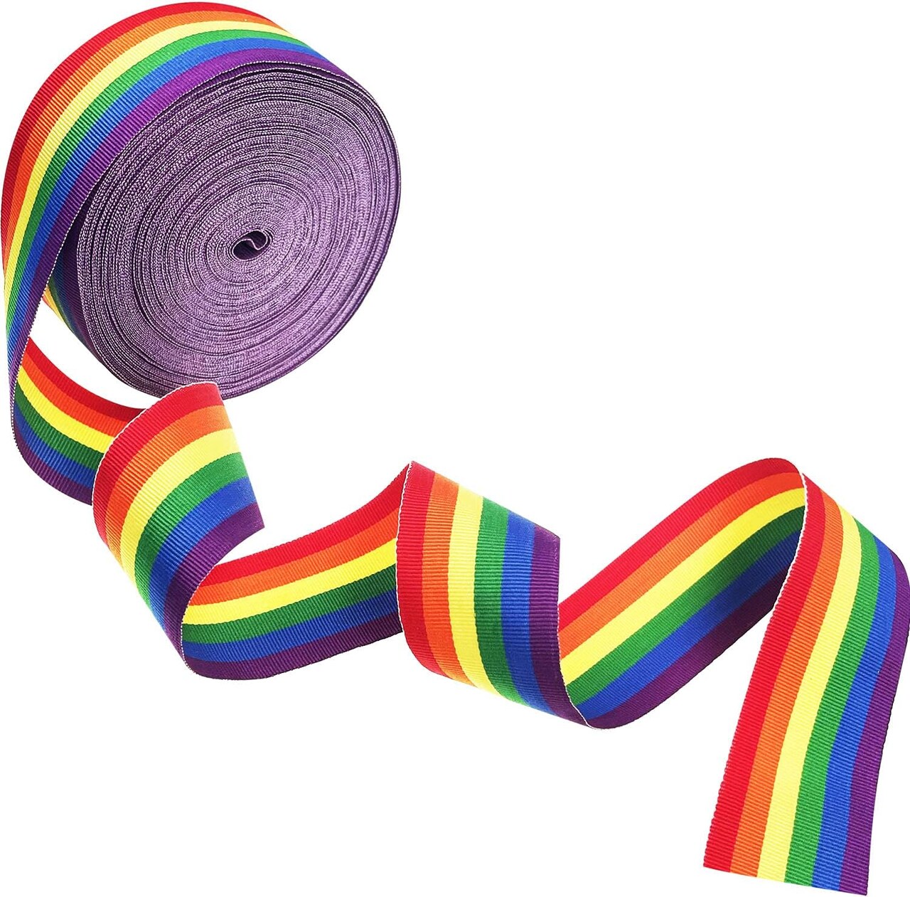 21.87 yards Pride Rainbow Stripe Ribbon Gay Pride Ribbon LGBT Ribbon for Art Crafts Pride Decoration.